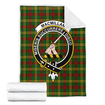 MacMillan Society of Glasgow Tartan Blanket with Family Crest