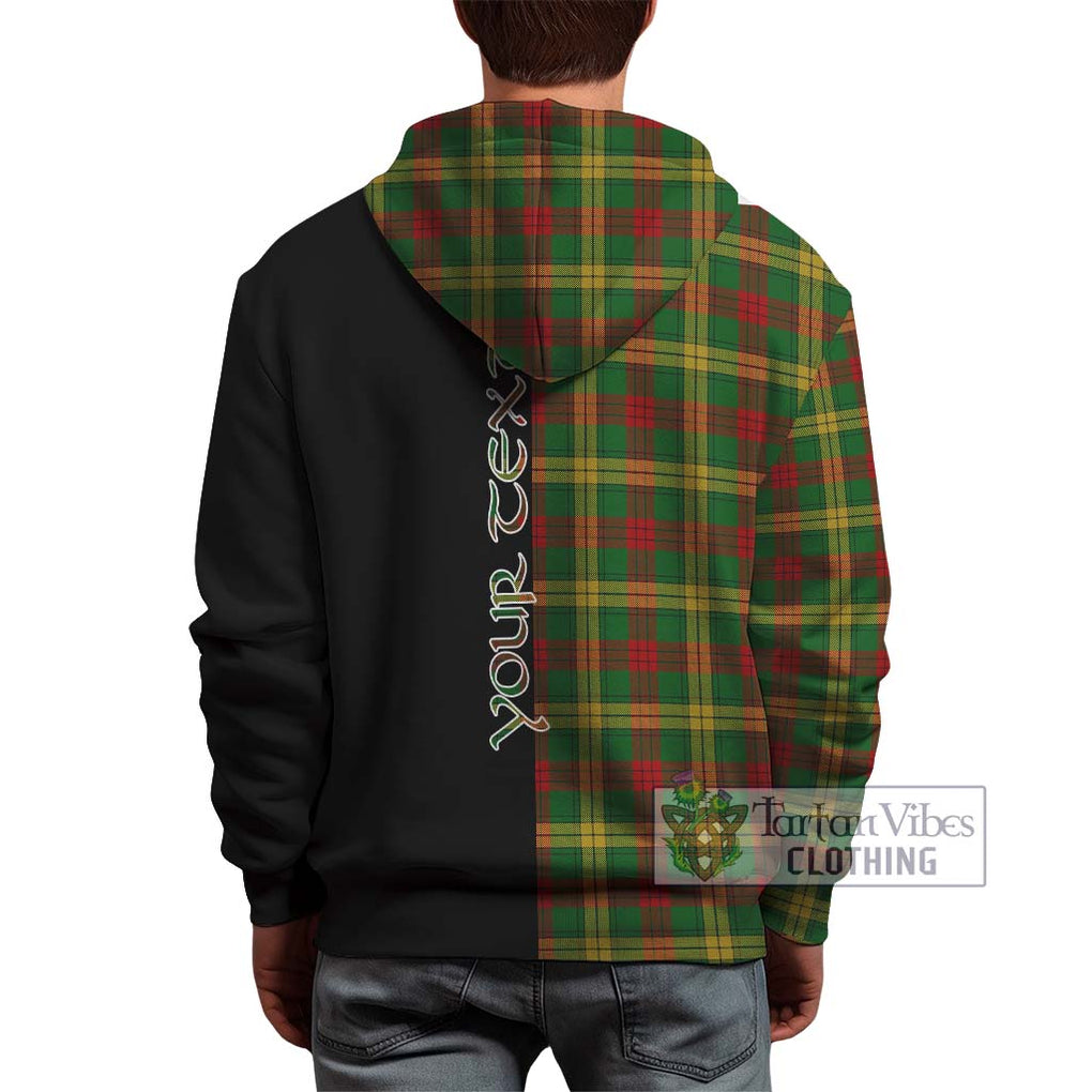 MacMillan Society of Glasgow Tartan Hoodie with Family Crest and Half Of Me Style - Tartanvibesclothing Shop