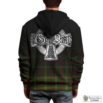 MacMillan Society of Glasgow Tartan Hoodie Featuring Alba Gu Brath Family Crest Celtic Inspired