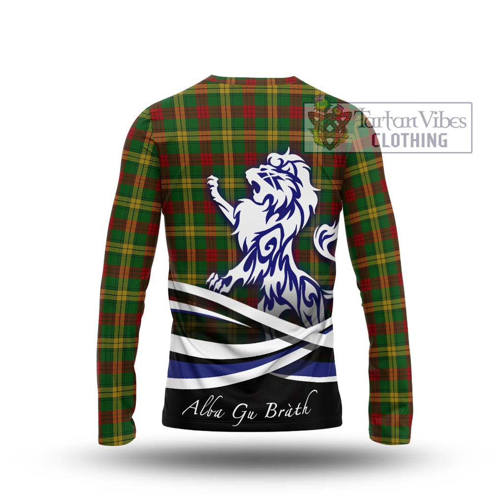 MacMillan Society of Glasgow Tartan Long Sleeve T-Shirt with Alba Gu Brath Regal Lion Emblem - Tartanvibesclothing Shop