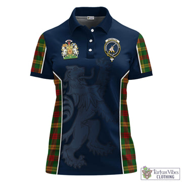 MacMillan Society of Glasgow Tartan Women's Polo Shirt with Family Crest and Lion Rampant Vibes Sport Style