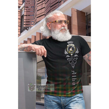 MacMillan Society of Glasgow Tartan Cotton T-shirt Featuring Alba Gu Brath Family Crest Celtic Inspired