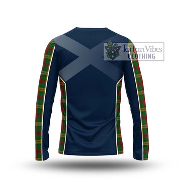 MacMillan Society of Glasgow Tartan Long Sleeve T-Shirt with Family Crest and Lion Rampant Vibes Sport Style