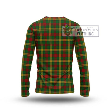 MacMillan Society of Glasgow Tartan Long Sleeve T-Shirt with Family Crest DNA In Me Style