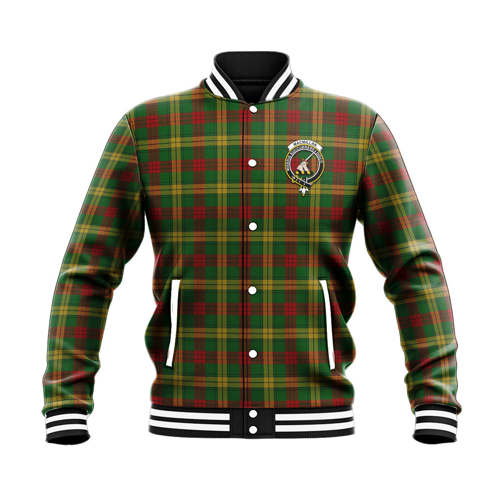 MacMillan Society of Glasgow Tartan Baseball Jacket with Family Crest - Tartan Vibes Clothing