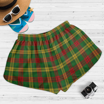 MacMillan Society of Glasgow Tartan Womens Shorts with Family Crest