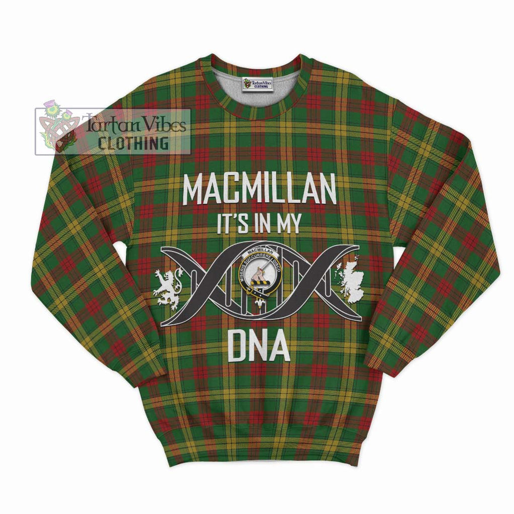 MacMillan Society of Glasgow Tartan Sweatshirt with Family Crest DNA In Me Style - Tartanvibesclothing Shop