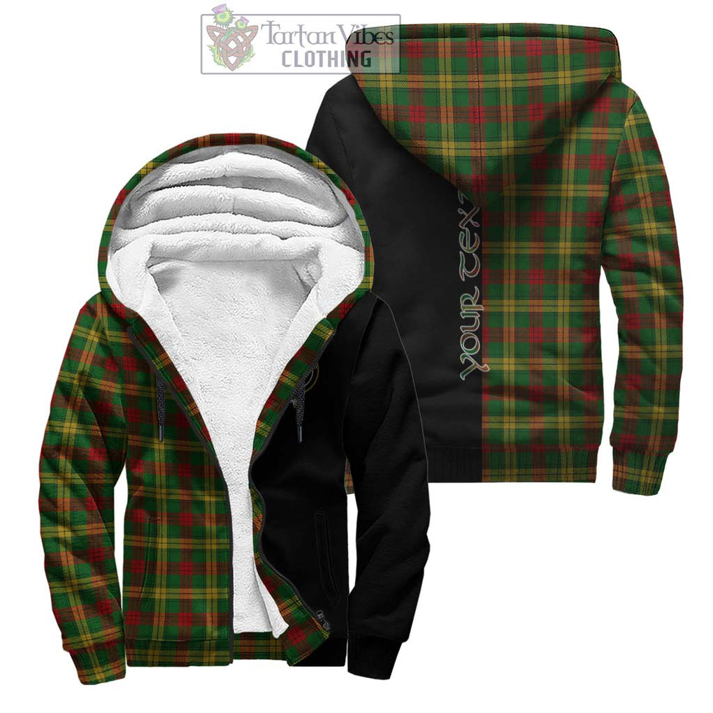 MacMillan Society of Glasgow Tartan Sherpa Hoodie with Family Crest and Half Of Me Style Unisex - Tartanvibesclothing Shop