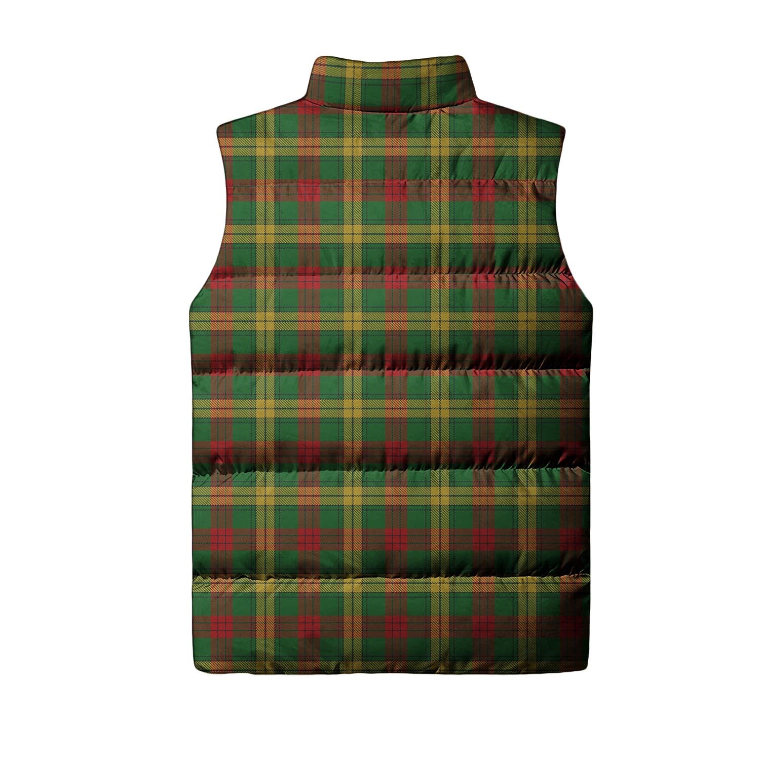 MacMillan Society of Glasgow Tartan Sleeveless Puffer Jacket with Family Crest - Tartanvibesclothing