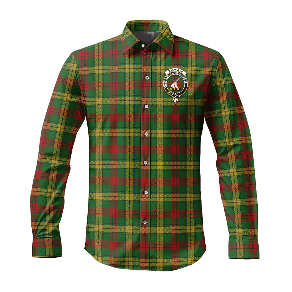 macmillan-society-of-glasgow-tartan-long-sleeve-button-up-shirt-with-family-crest