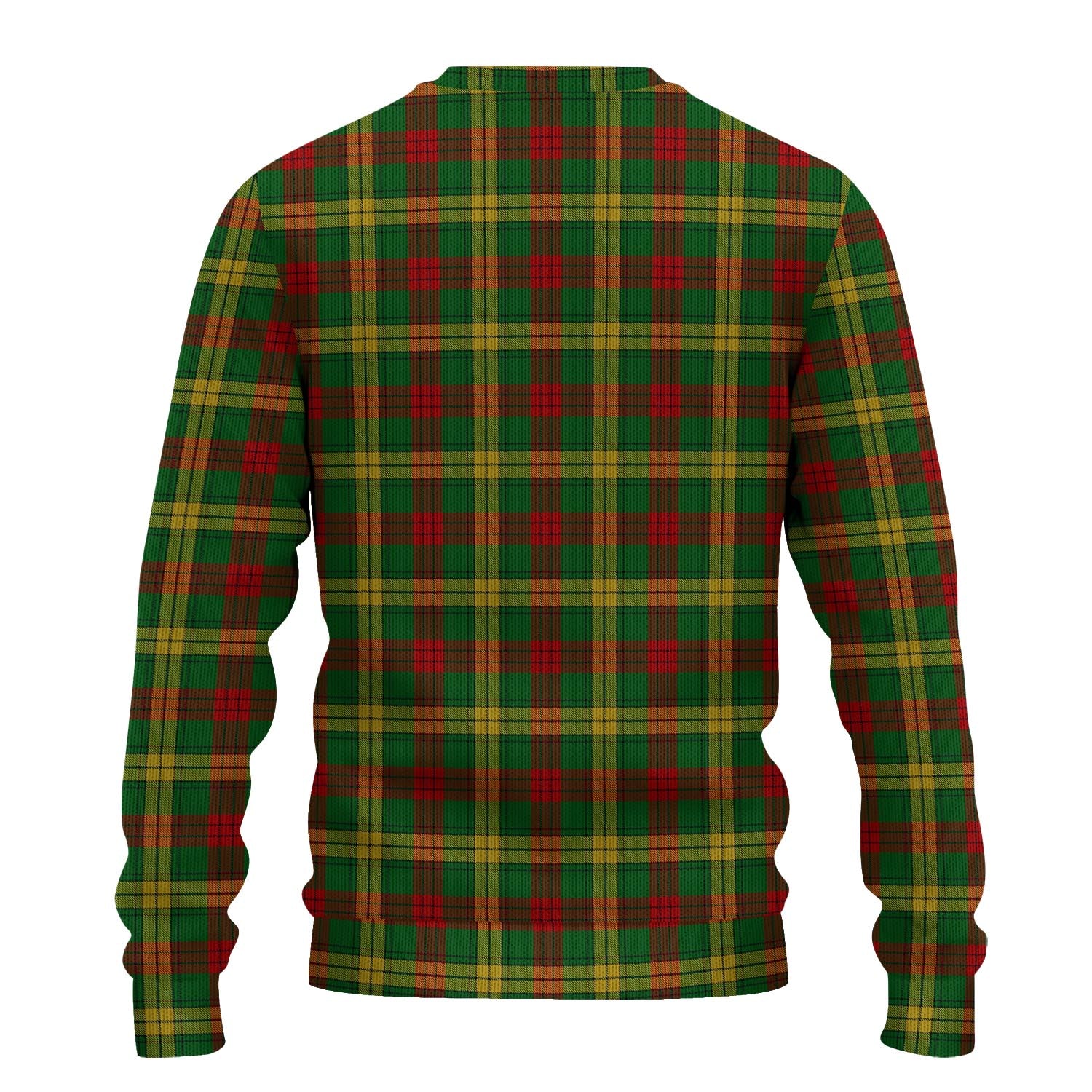 MacMillan Society of Glasgow Tartan Knitted Sweater with Family Crest - Tartanvibesclothing