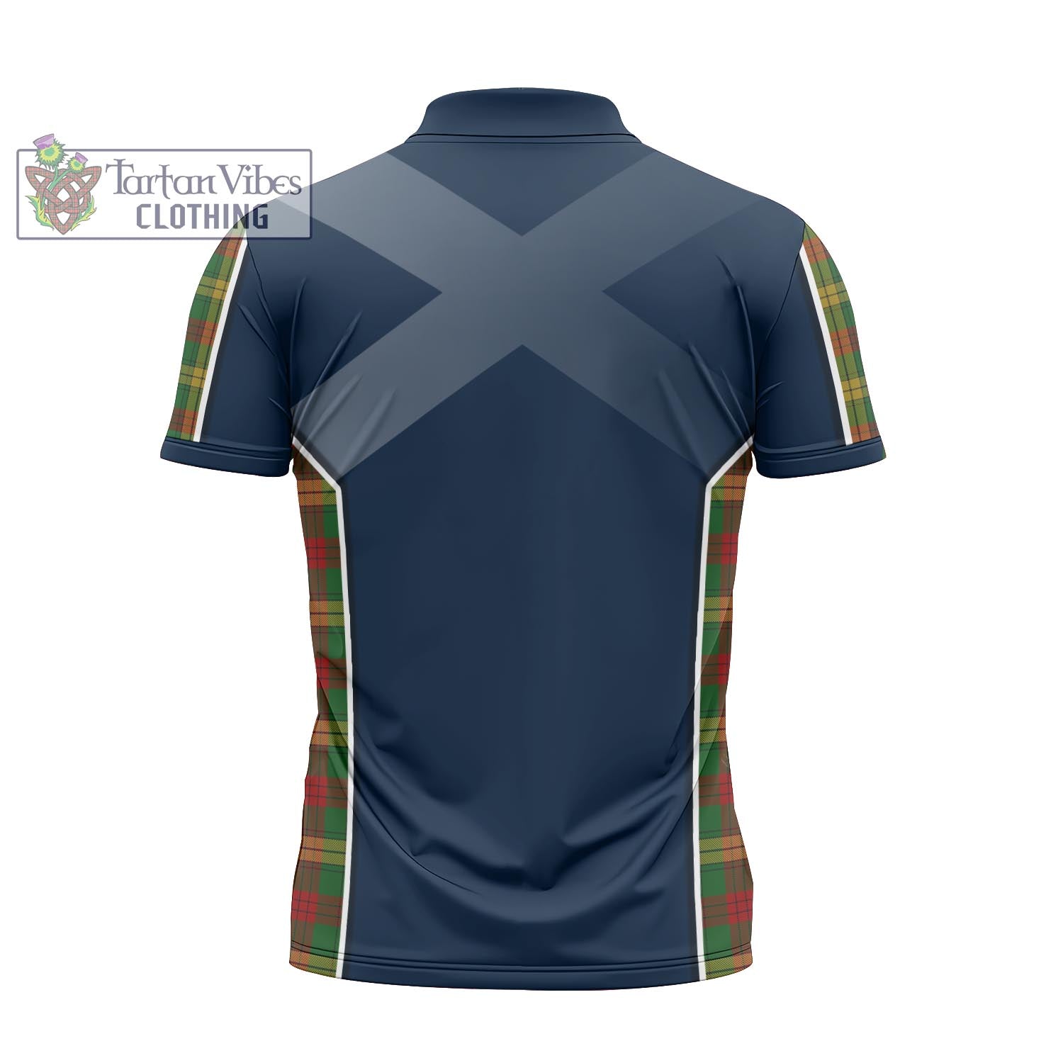 Tartan Vibes Clothing MacMillan Society of Glasgow Tartan Zipper Polo Shirt with Family Crest and Lion Rampant Vibes Sport Style