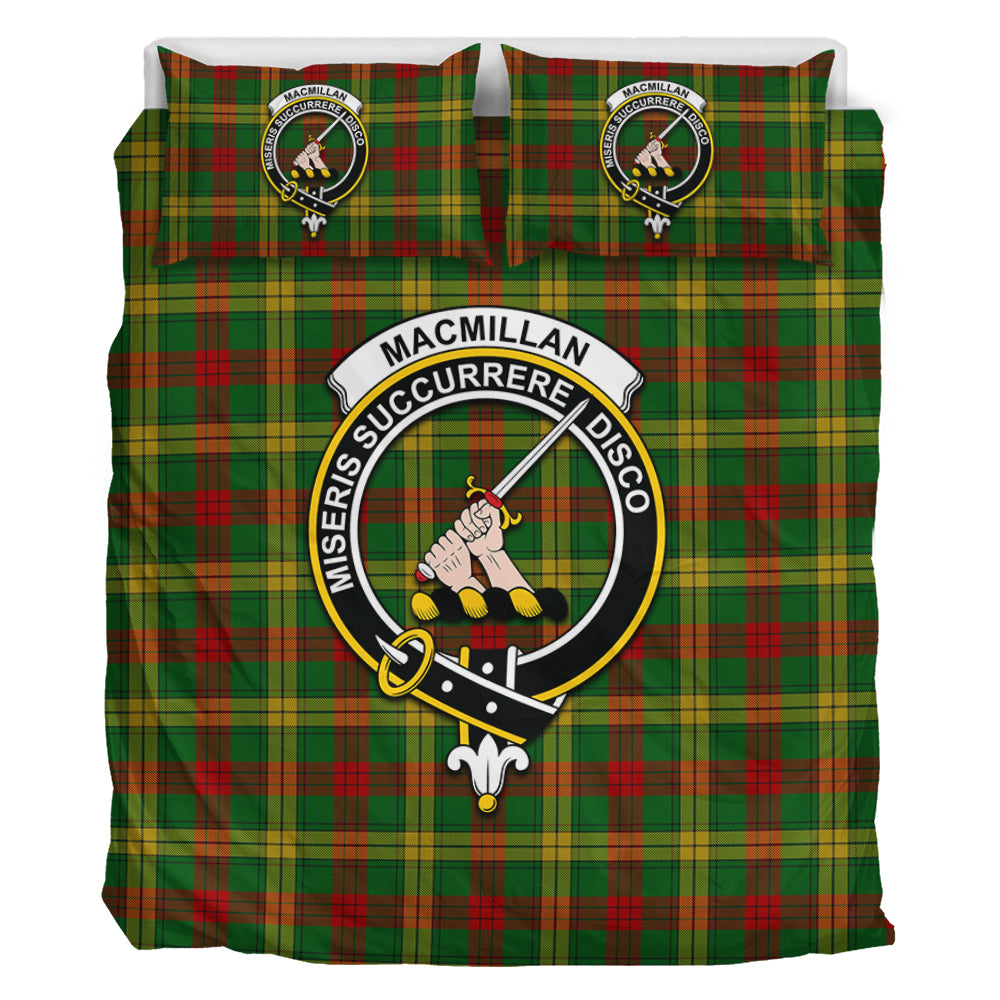 MacMillan Society of Glasgow Tartan Bedding Set with Family Crest - Tartan Vibes Clothing