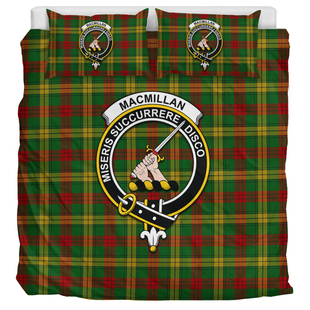 MacMillan Society of Glasgow Tartan Bedding Set with Family Crest UK Bedding Set UK Super King 104*94 inch - Tartan Vibes Clothing