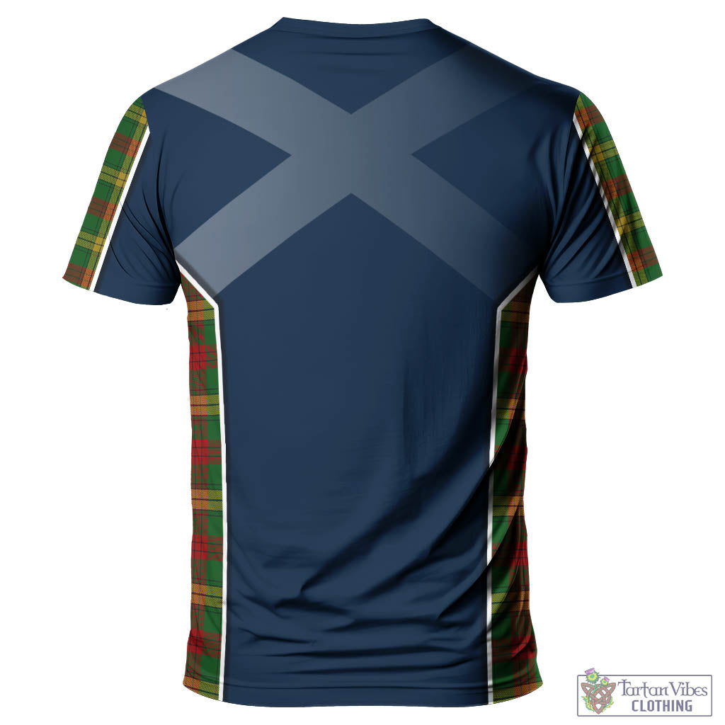 Tartan Vibes Clothing MacMillan Society of Glasgow Tartan T-Shirt with Family Crest and Scottish Thistle Vibes Sport Style