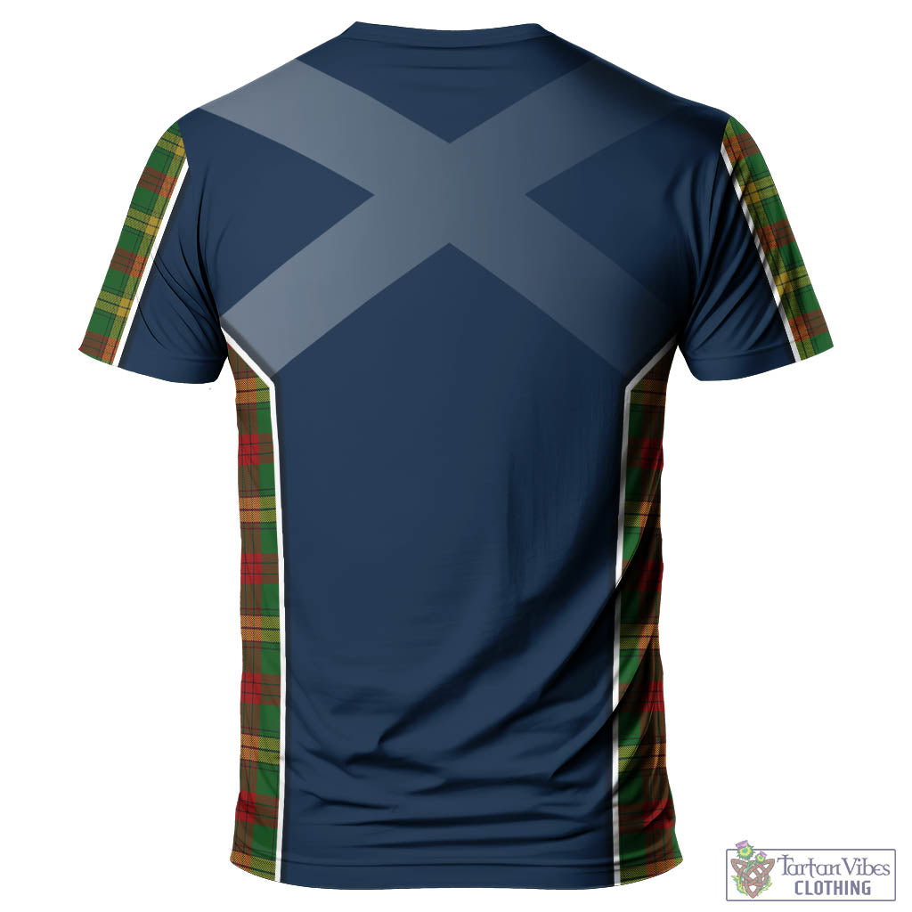 Tartan Vibes Clothing MacMillan Society of Glasgow Tartan T-Shirt with Family Crest and Lion Rampant Vibes Sport Style