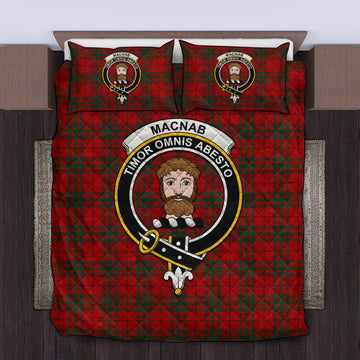 MacNab (McNab) Tartan Quilt Bed Set with Family Crest