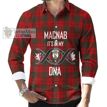 MacNab (McNab) Tartan Long Sleeve Button Shirt with Family Crest DNA In Me Style