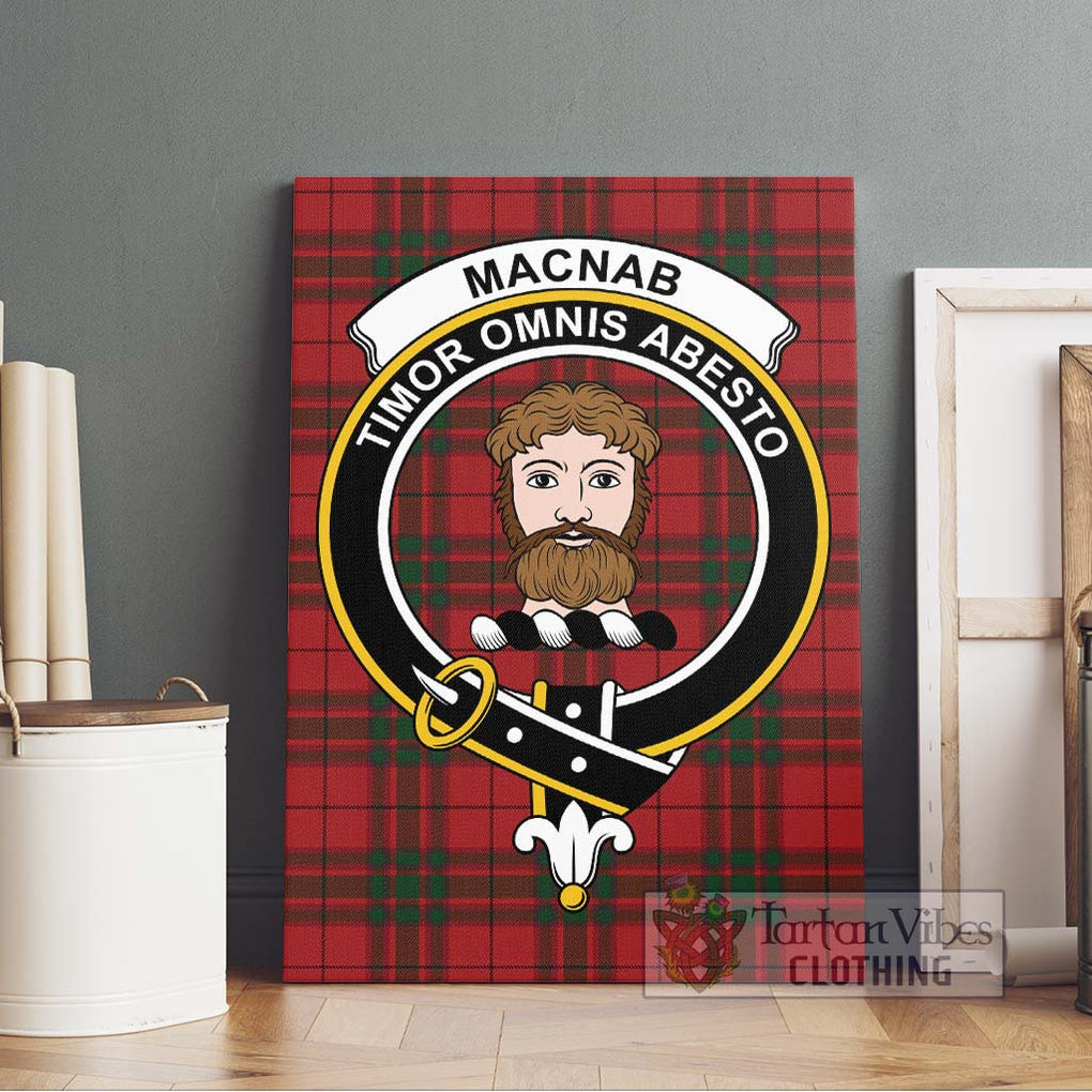 MacNab (McNab) Tartan Canvas Print Wall Art with Family Crest Without Frame - Tartan Vibes Clothing