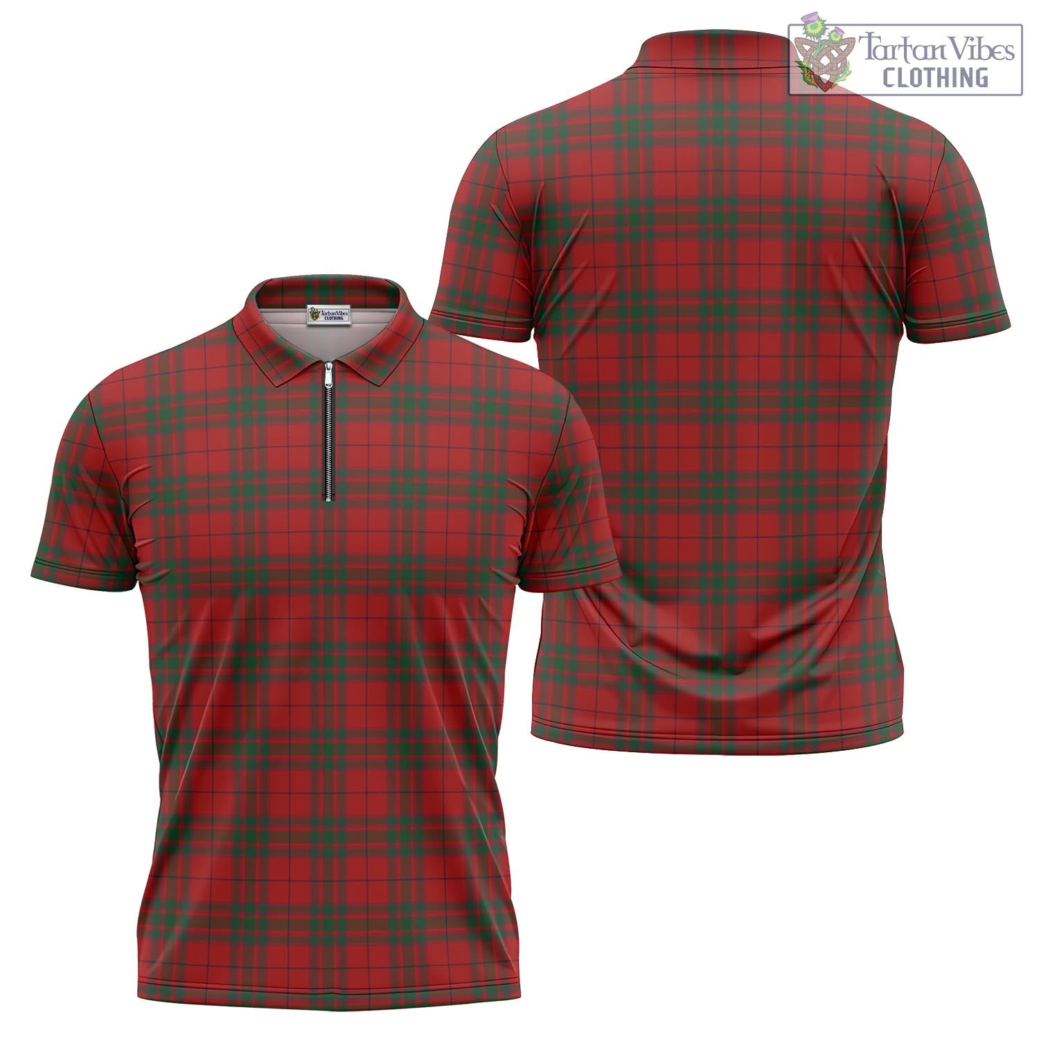 Tartan Vibes Clothing MacNab Tartan Zipper Polo Shirt