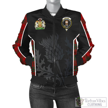 MacNab (McNab) Tartan Bomber Jacket with Family Crest and Scottish Thistle Vibes Sport Style