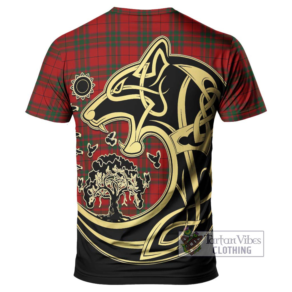 MacNab (McNab) Tartan T-Shirt with Family Crest Celtic Wolf Style - Tartan Vibes Clothing