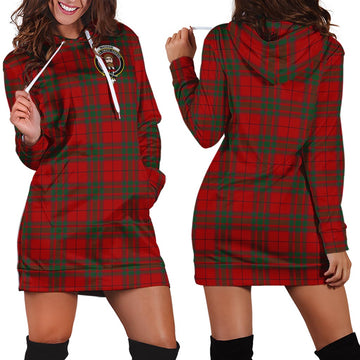 MacNab (McNab) Tartan Hoodie Dress with Family Crest