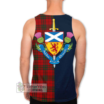 MacNab (McNab) Tartan Men's Tank Top Alba with Scottish Lion Royal Arm Half Style