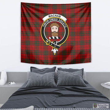 MacNab (McNab) Tartan Tapestry Wall Hanging and Home Decor for Room with Family Crest