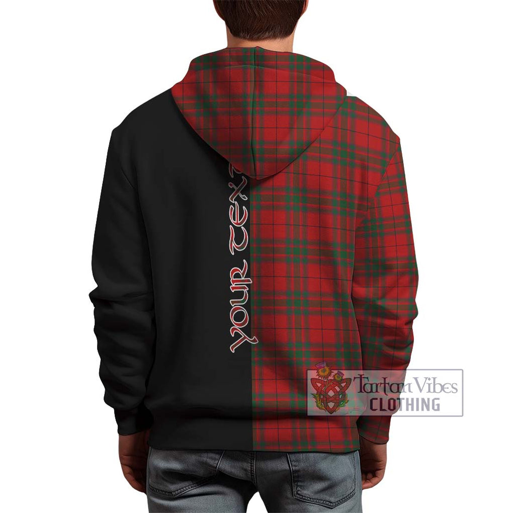 MacNab (McNab) Tartan Hoodie with Family Crest and Half Of Me Style - Tartanvibesclothing Shop