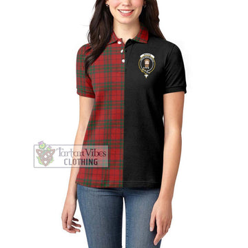 MacNab (McNab) Tartan Women's Polo Shirt with Family Crest and Half Of Me Style