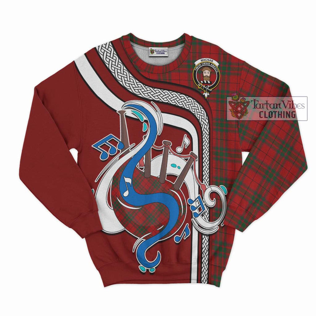 Tartan Vibes Clothing MacNab Tartan Sweatshirt with Epic Bagpipe Style