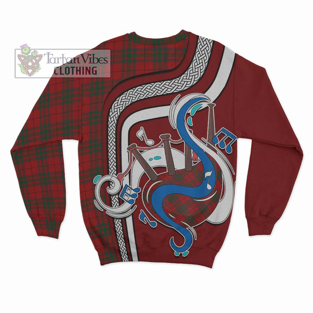 Tartan Vibes Clothing MacNab Tartan Sweatshirt with Epic Bagpipe Style