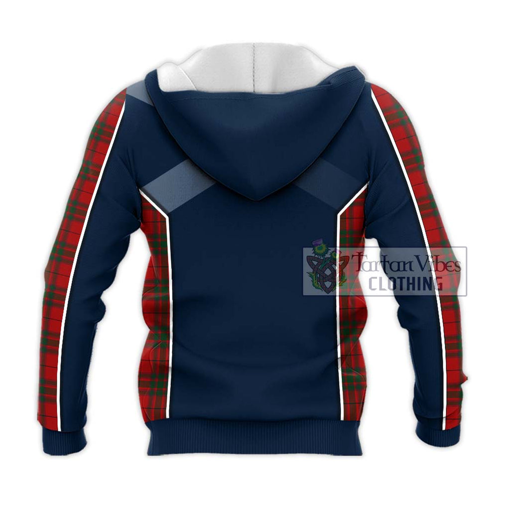 MacNab (McNab) Tartan Knitted Hoodie with Family Crest and Lion Rampant Vibes Sport Style - Tartan Vibes Clothing