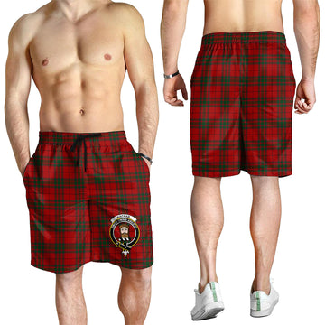 MacNab (McNab) Tartan Mens Shorts with Family Crest