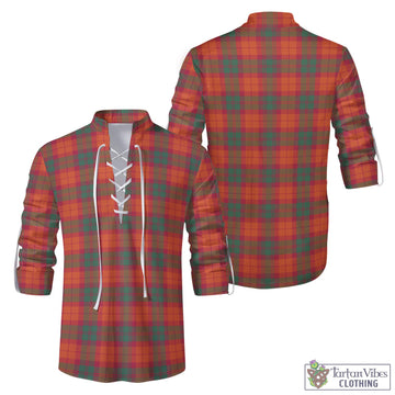 MacNab Ancient Tartan Men's Scottish Traditional Jacobite Ghillie Kilt Shirt