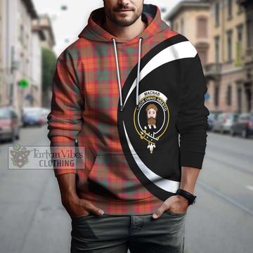 MacNab Ancient Tartan Hoodie with Family Crest Circle Style