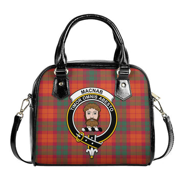 MacNab Ancient Tartan Shoulder Handbags with Family Crest