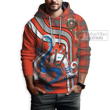 MacNab Ancient Tartan Hoodie with Epic Bagpipe Style