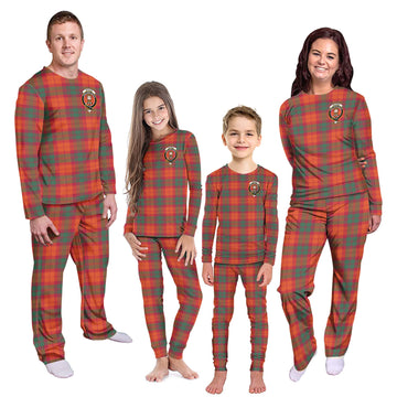 MacNab Ancient Tartan Pajamas Family Set with Family Crest