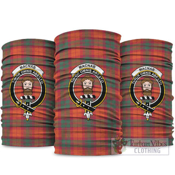 MacNab Ancient Tartan Neck Gaiters, Tartan Bandanas, Tartan Head Band with Family Crest