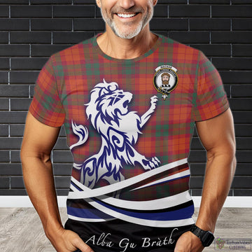 MacNab Ancient Tartan T-Shirt with Alba Gu Brath Regal Lion Emblem