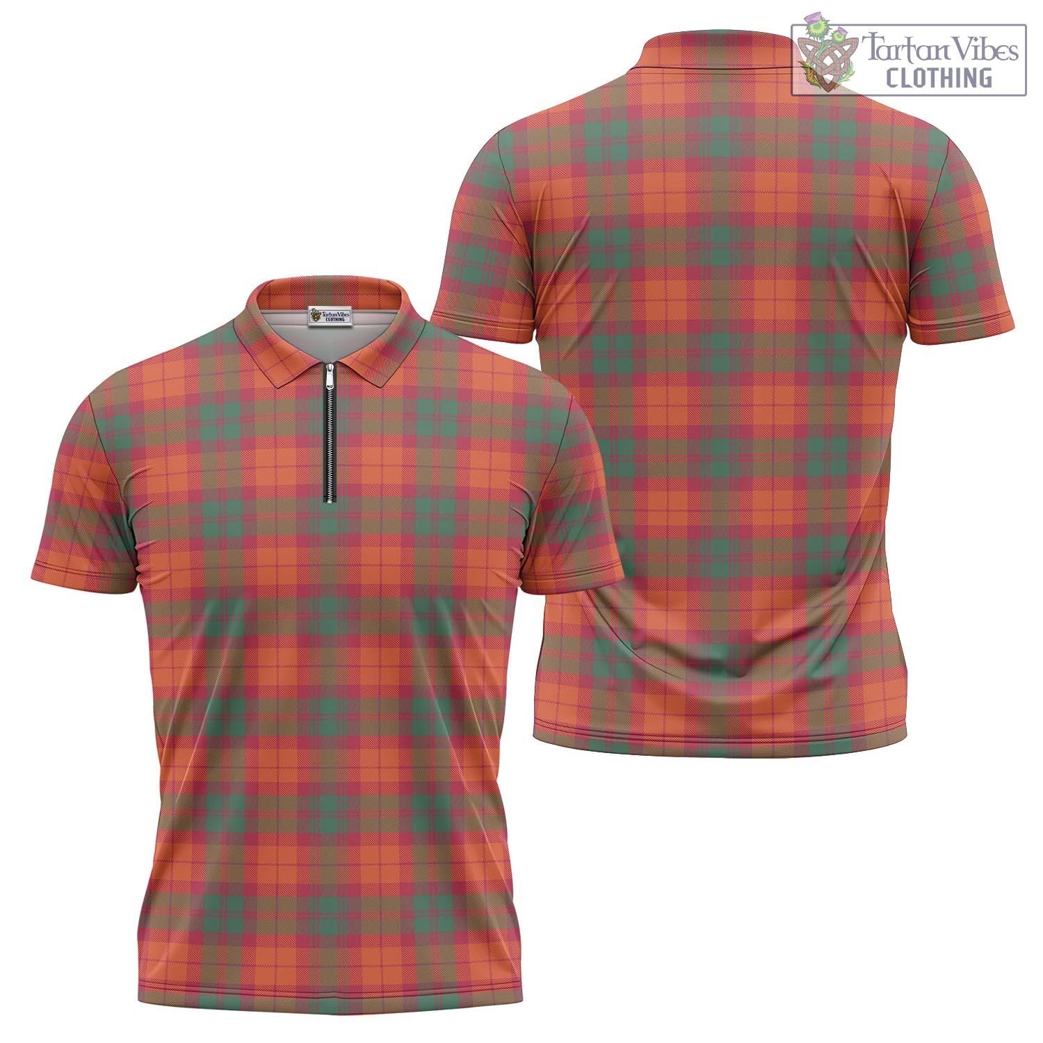 Tartan Vibes Clothing MacNab Ancient Tartan Zipper Polo Shirt