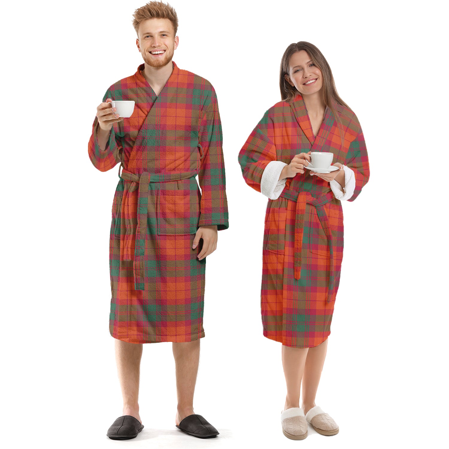 MacNab Ancient Tartan Bathrobe Unisex S - Tartan Vibes Clothing