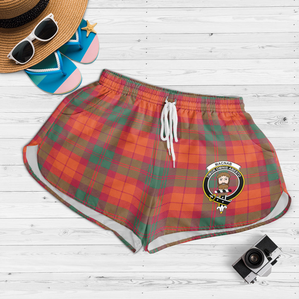 macnab-ancient-tartan-womens-shorts-with-family-crest