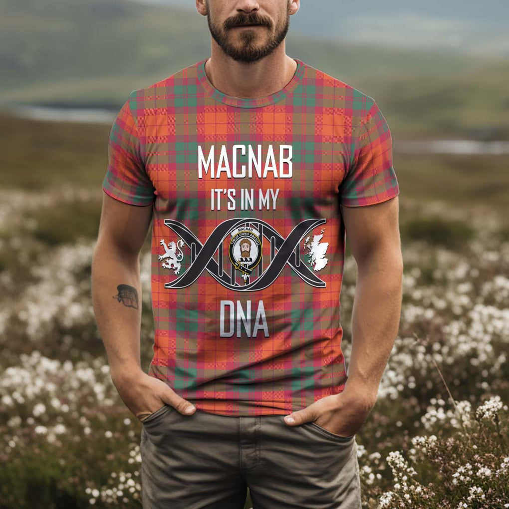 MacNab Ancient Tartan T-Shirt with Family Crest DNA In Me Style Kid's Shirt - Tartan Vibes Clothing