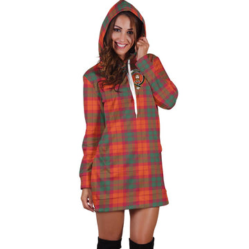 MacNab Ancient Tartan Hoodie Dress with Family Crest