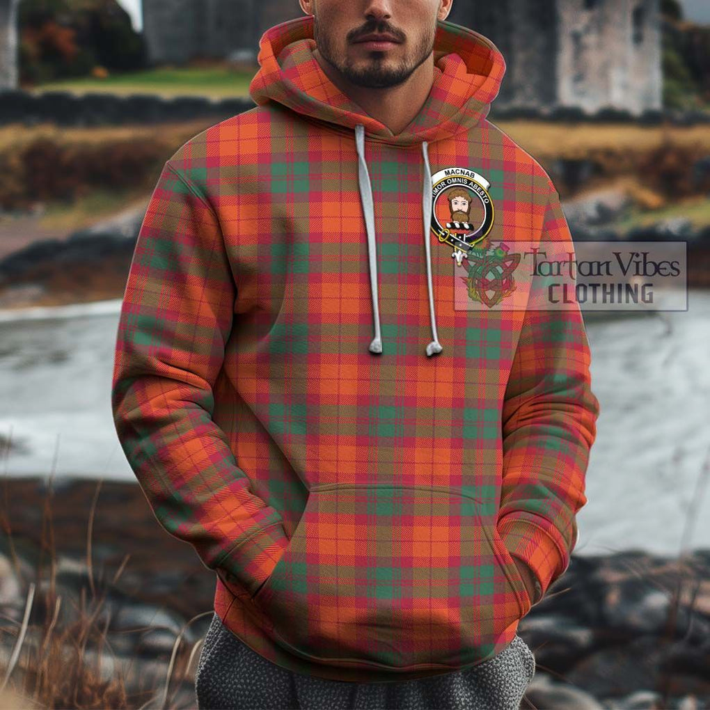 MacNab Ancient Tartan Cotton Hoodie with Family Crest Pullover Hoodie XS - Tartan Vibes Clothing