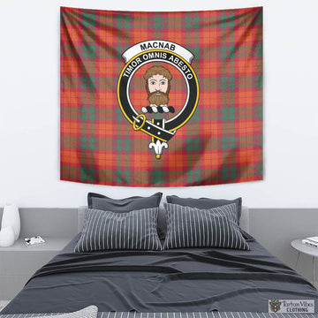 MacNab Ancient Tartan Tapestry Wall Hanging and Home Decor for Room with Family Crest