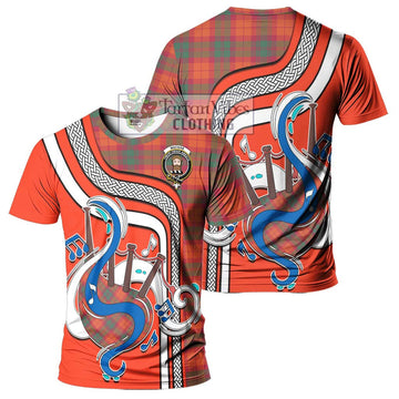 MacNab Ancient Tartan T-Shirt with Epic Bagpipe Style